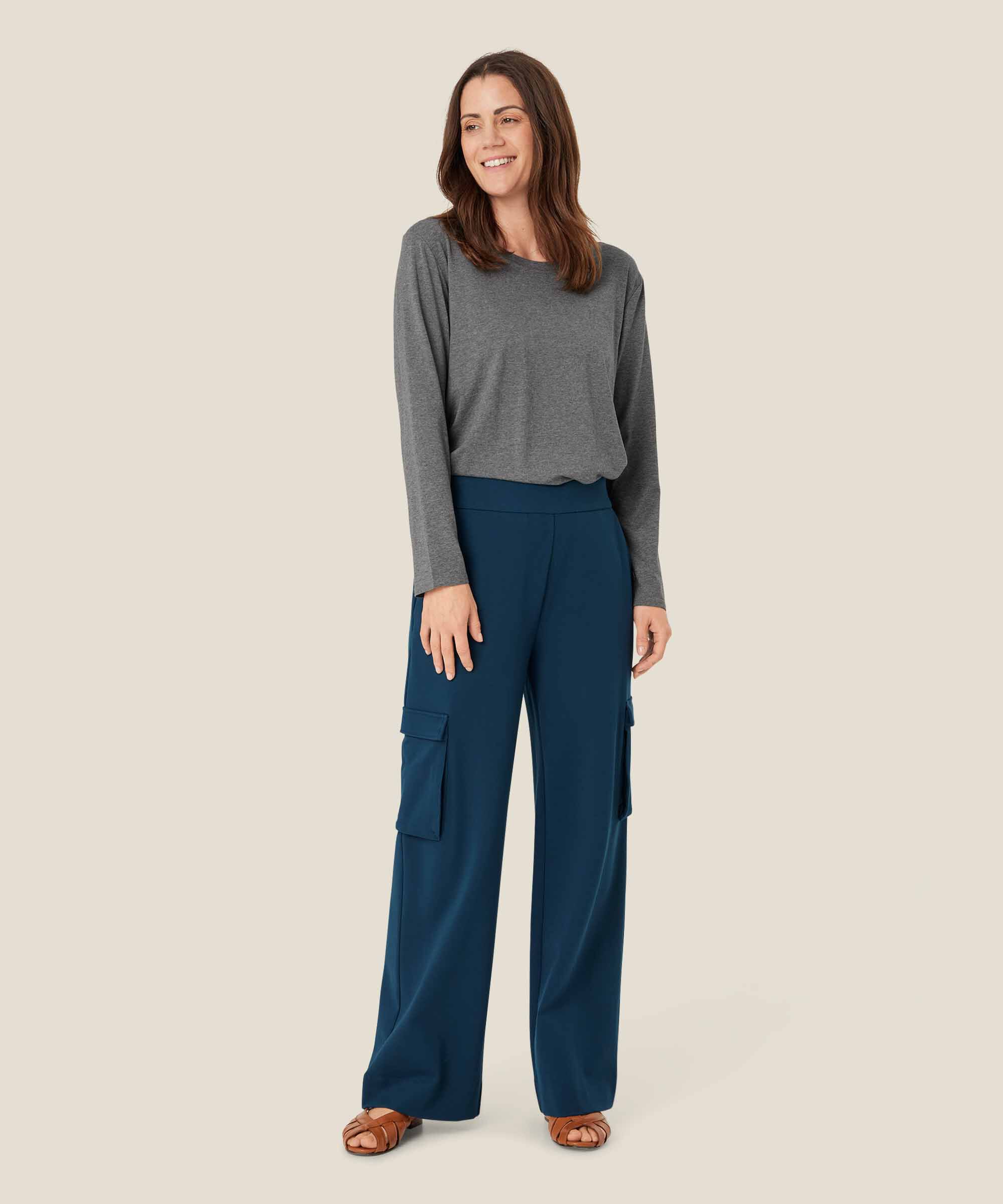 pantalon cargo en jersey résistant, Moonlit Ocean