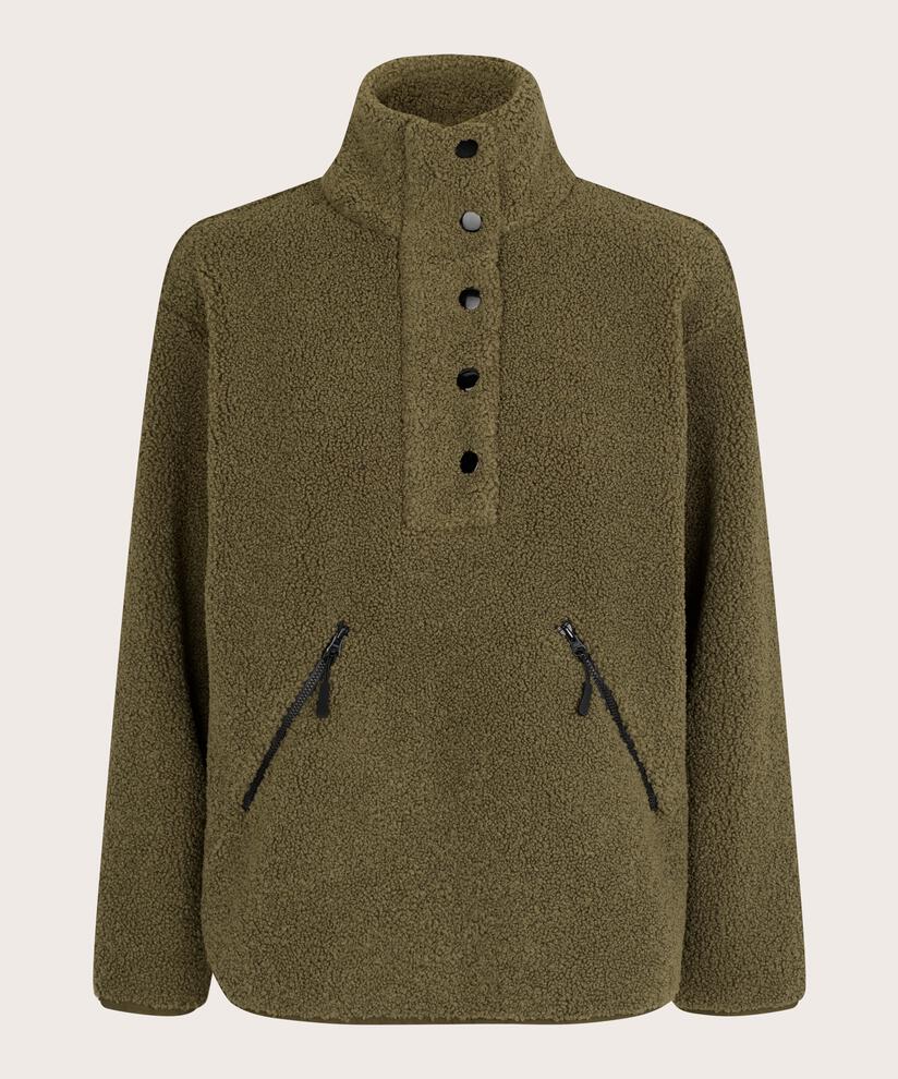 pull polaire teddy avec fermeture éclair, Sea Turtle