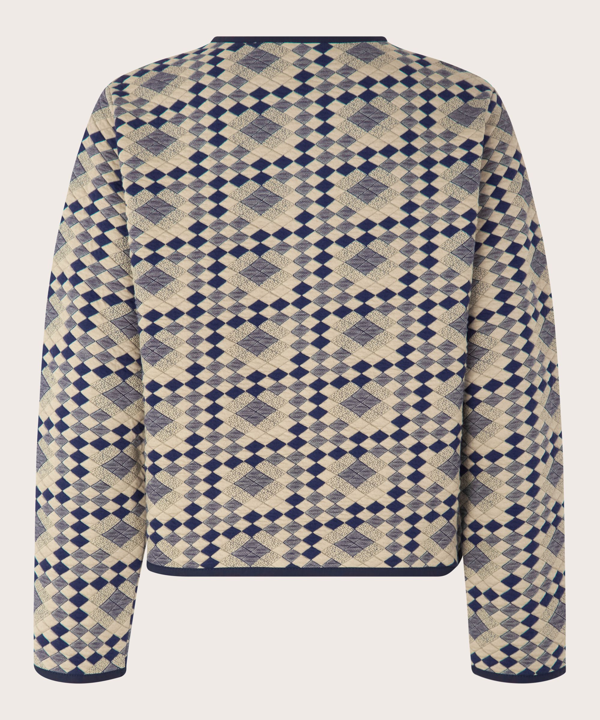 veste matelassée douce en jersey de coton, Maritime Blue