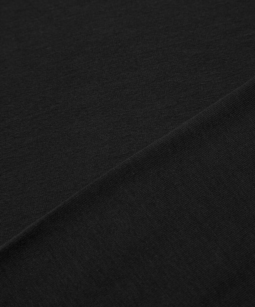 Top En Jersey À Col Rond, Black