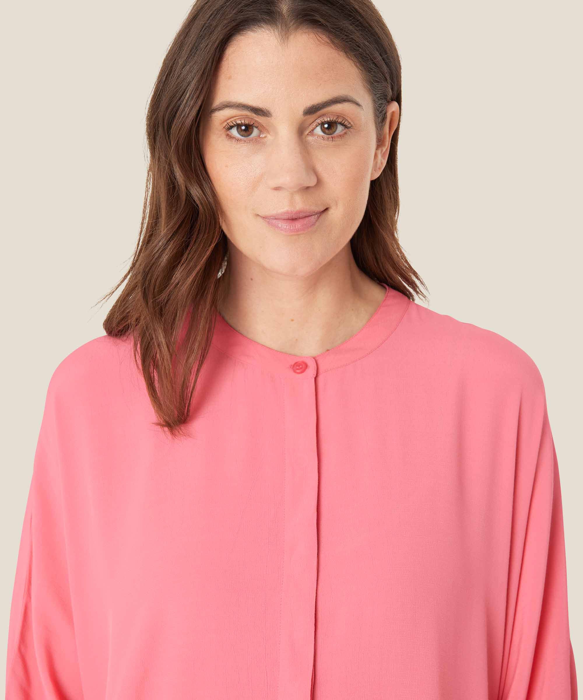 Robe Chemise En Viscose À Manches Trois-quarts, Confetti