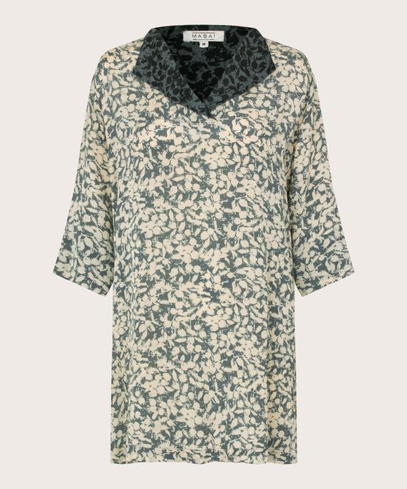 tunique en viscose avec fente côté et poches, Balsam Green