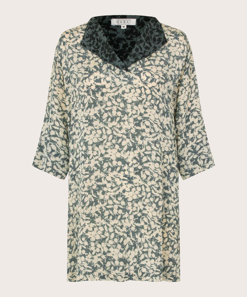 tunique en viscose avec fente côté et poches, Balsam Green