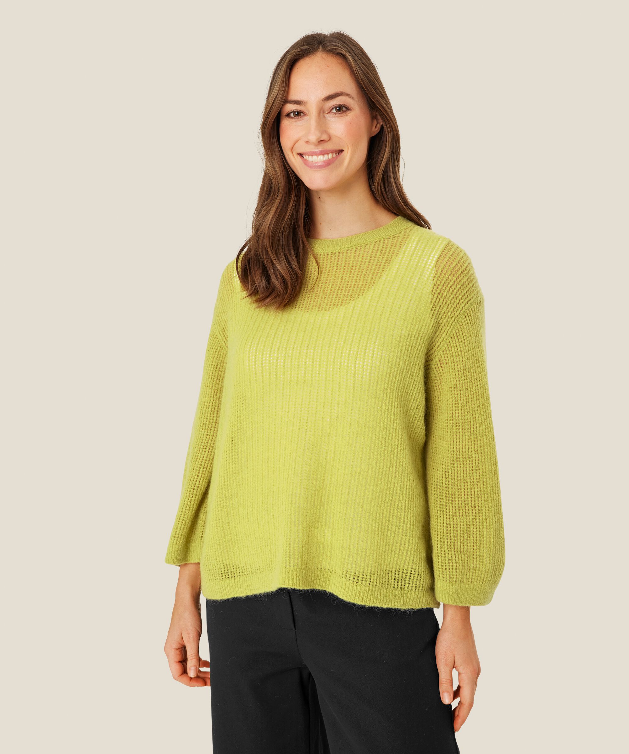 pull en maille lâche à manches longues, Oasis
