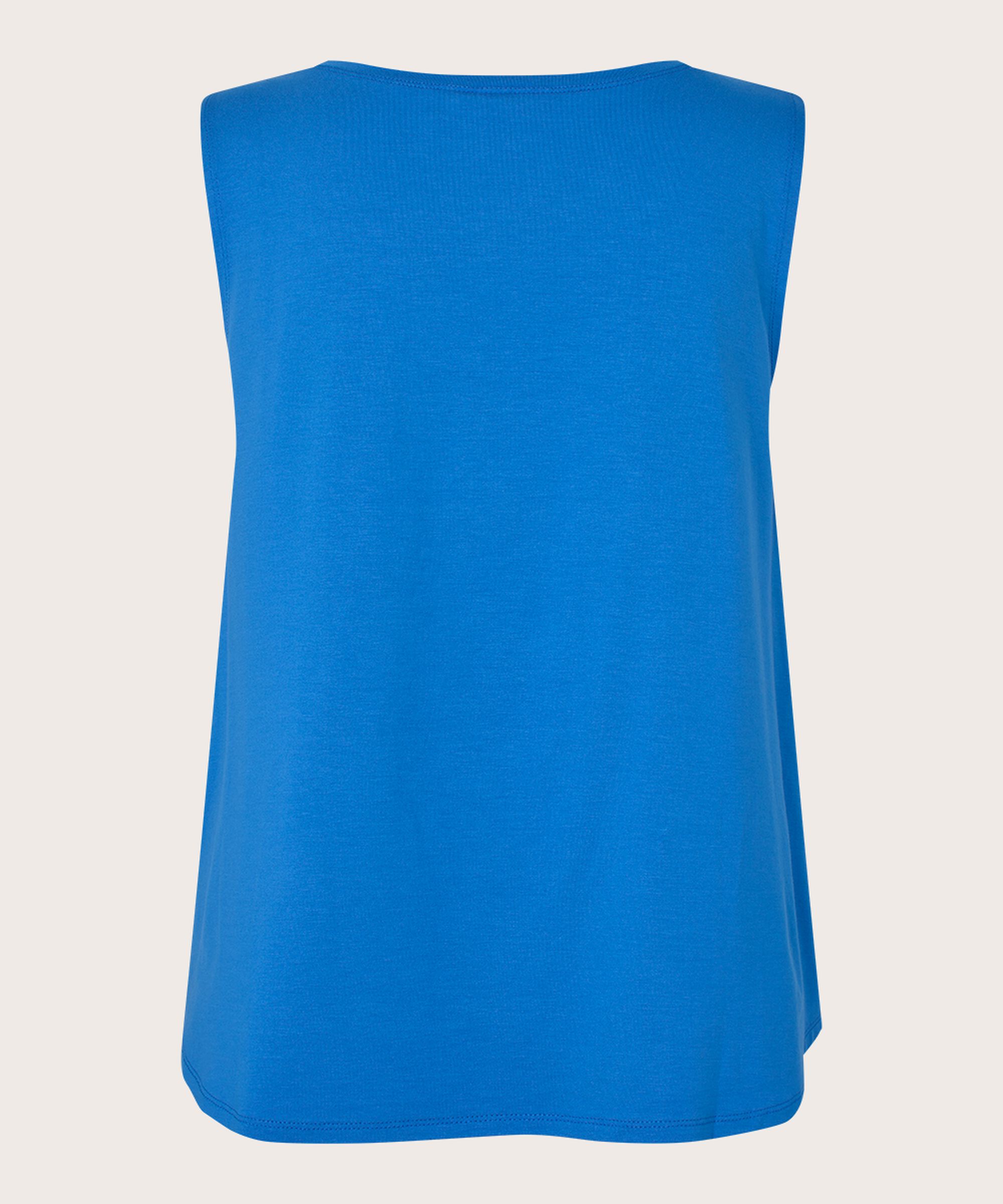 Top En Jersey Sans Manches À Col Rond, Nebulas Blue