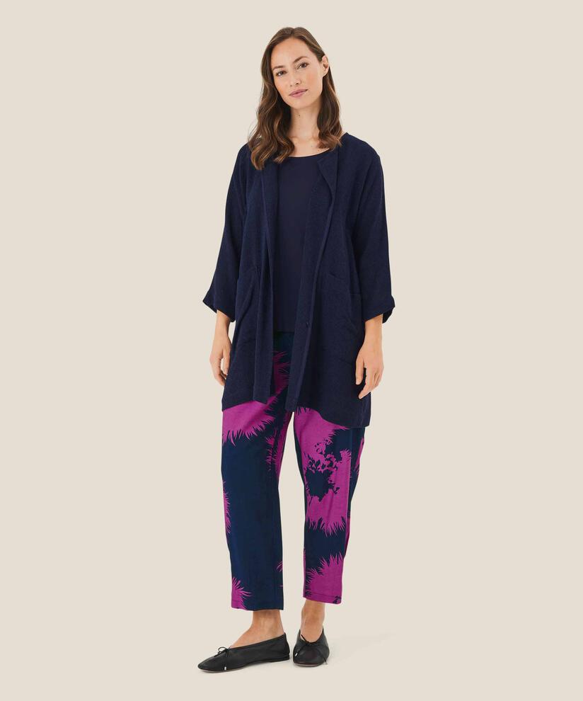 pantalon en viscose avec smock, Wild Aster