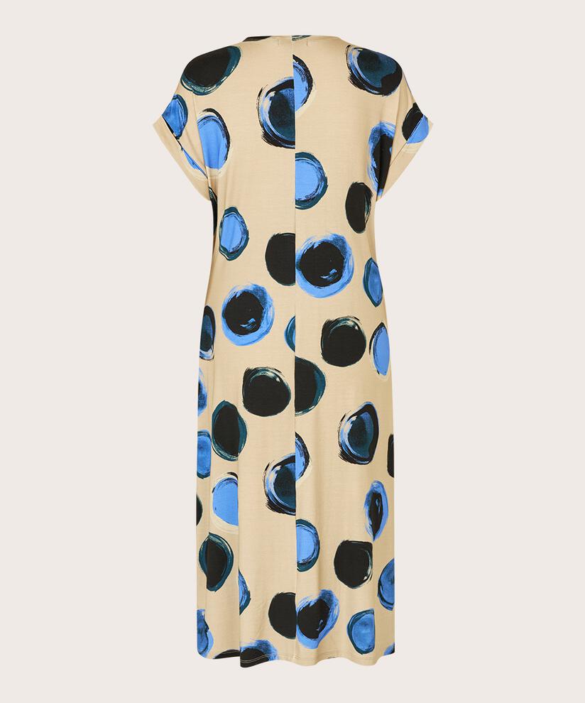 robe en jersey imprimé à effet portefeuille, Ultramarine