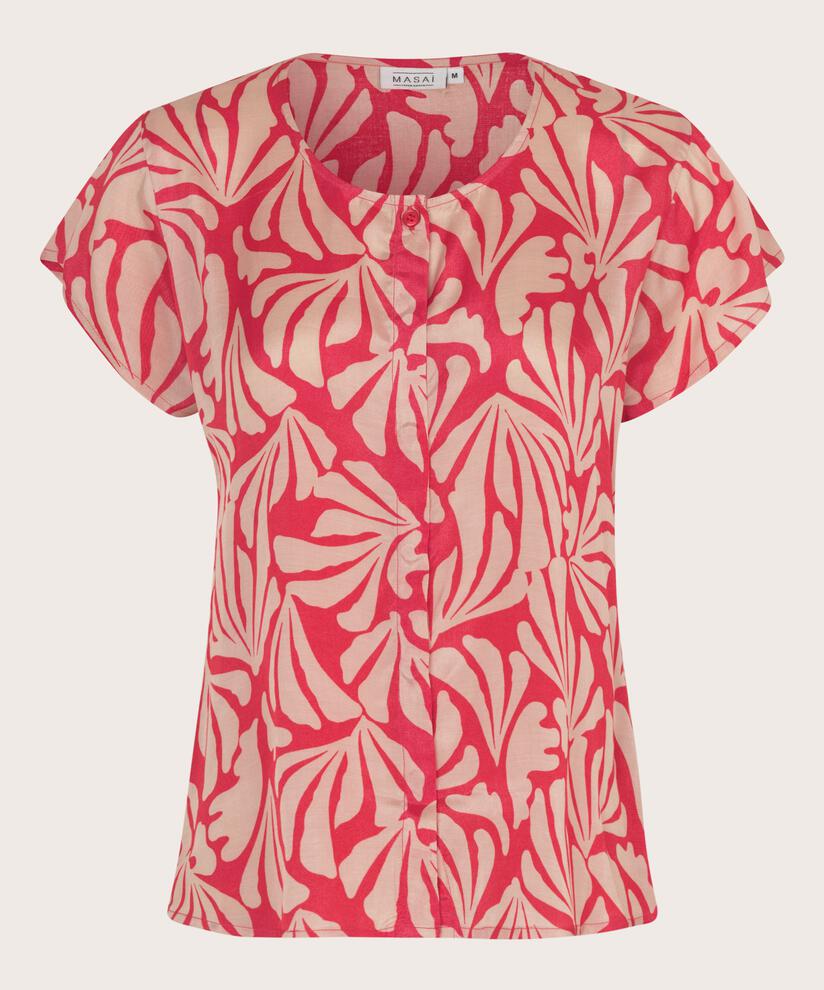 pull tricoté en laine à manches courtes, Hibiscus