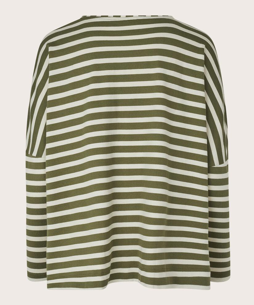 Top Oversize En Jersey À Manches Étroites, D. Lichen Green