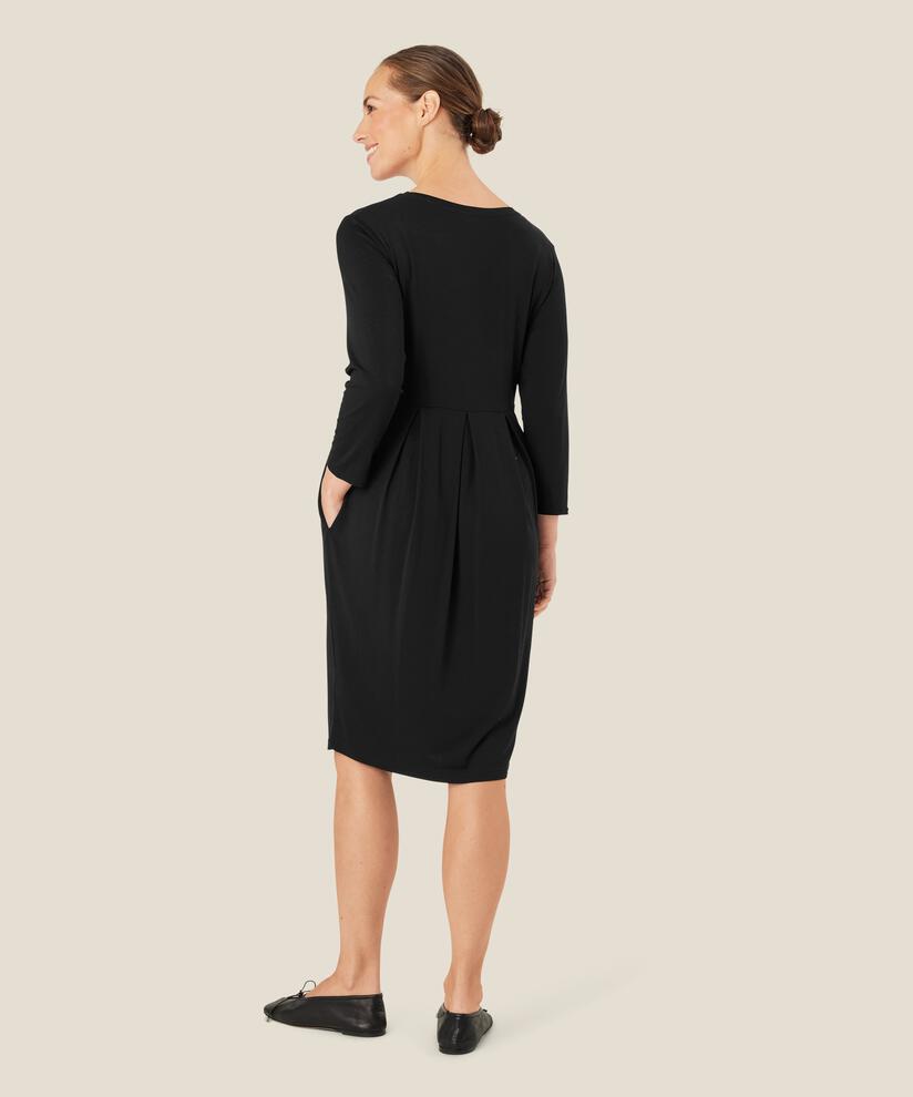 robe tulipe en jersey , Black