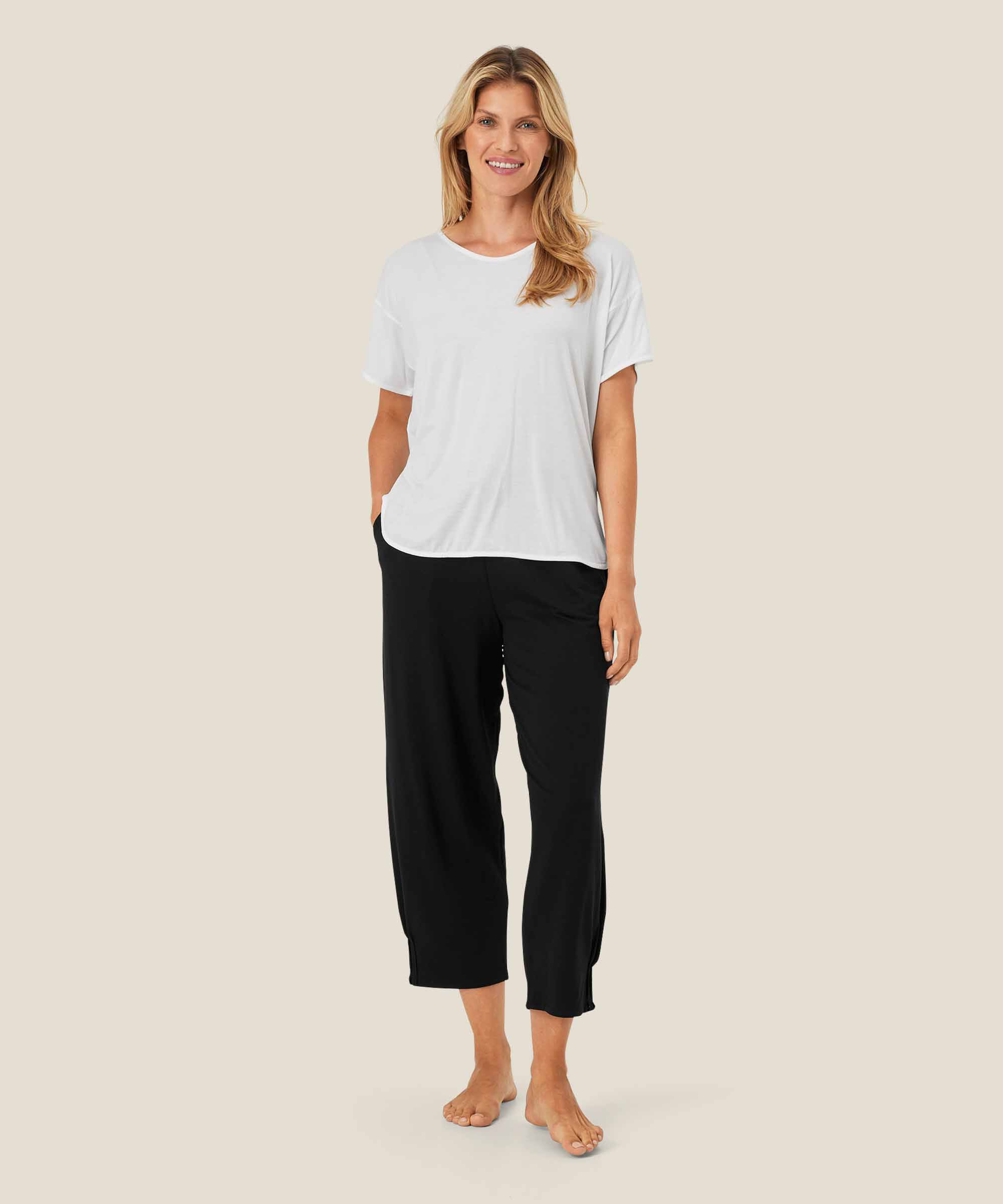 pantalon de jogging en jersey doux, Black