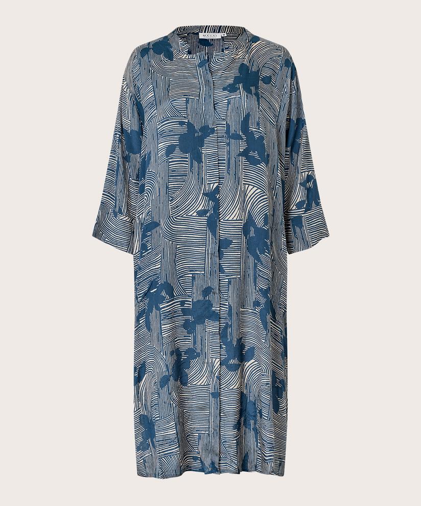 robe chemise en viscose imprimée avec poches, Sargasso Sea