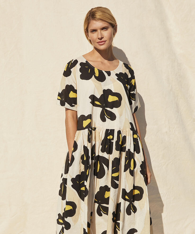 NURISA DRESS, Sauterne