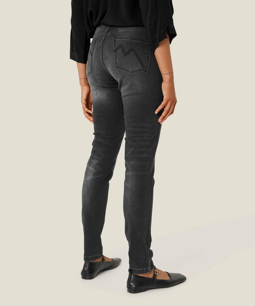 jean délavé avec stretch, Black