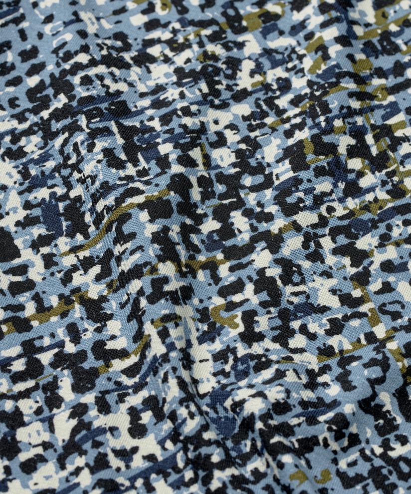 Tunique En Jersey Imprimé À Manches Longues, Proven Blue
