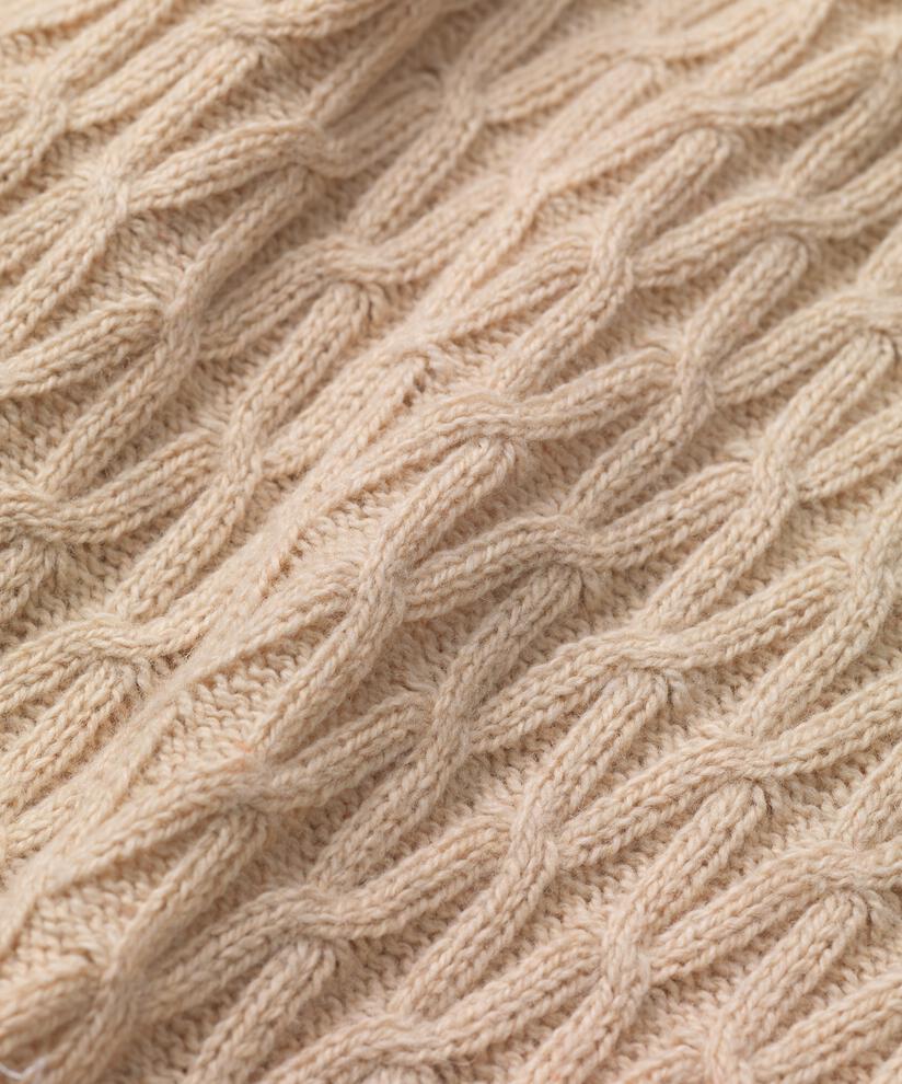 cardigan avec zip en laine mélangée, L beige mel