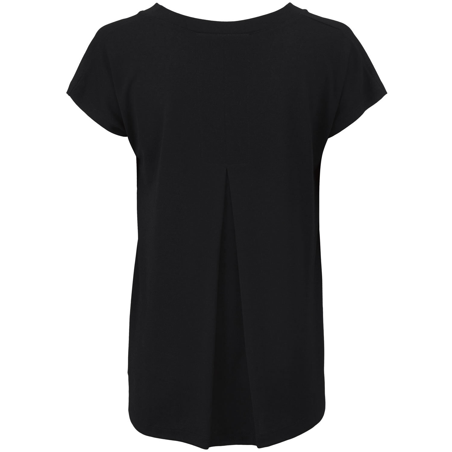 T-shirt En Jersey Col V, Black