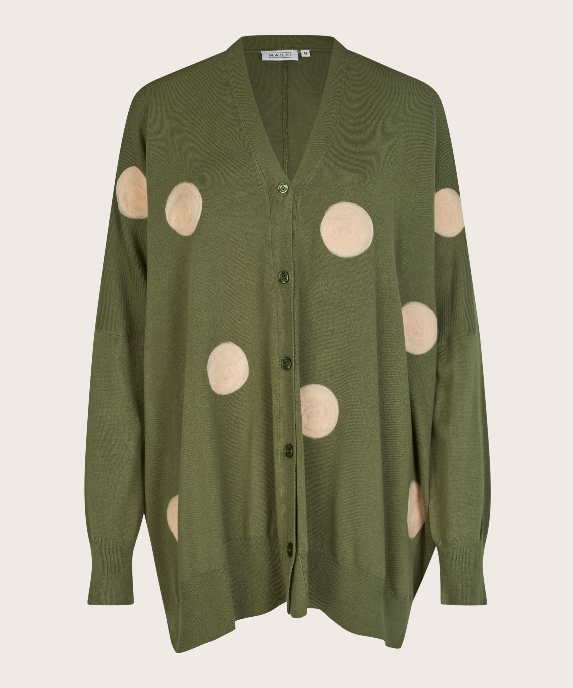 cardigan en maille fine à pois tissés, Loden Green