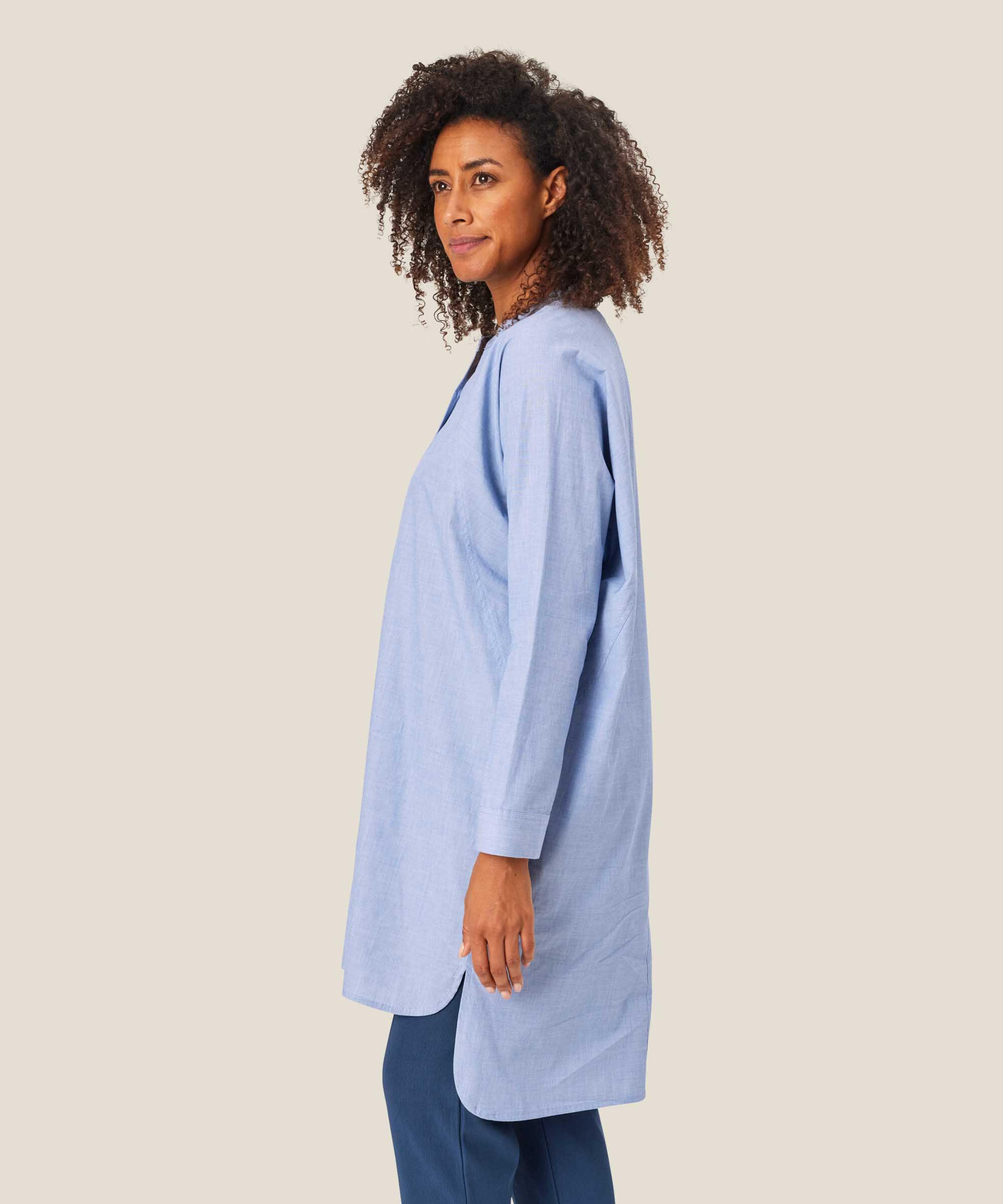 tunique en coton avec boutons et fentes latérales, Sargasso Sea